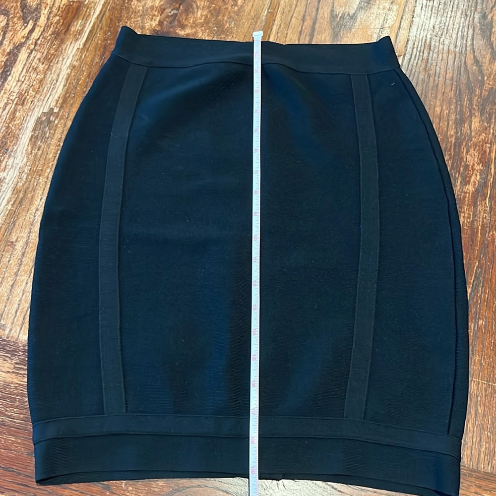 Black mini skirt